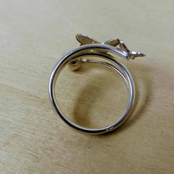 Butterfly silver ring - Picture 2 of 4